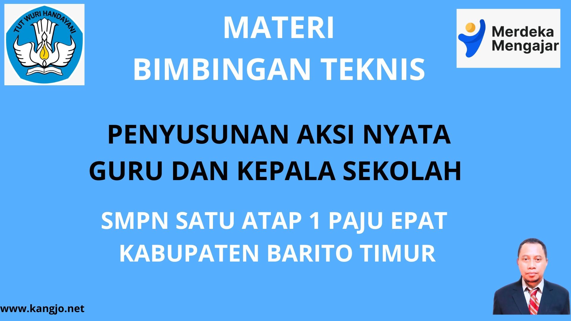 Materi Bimbingan Teknis membuat Aksi Nyata SMPN Satu Atap 1 Paju Epat Kab. Barito Timur